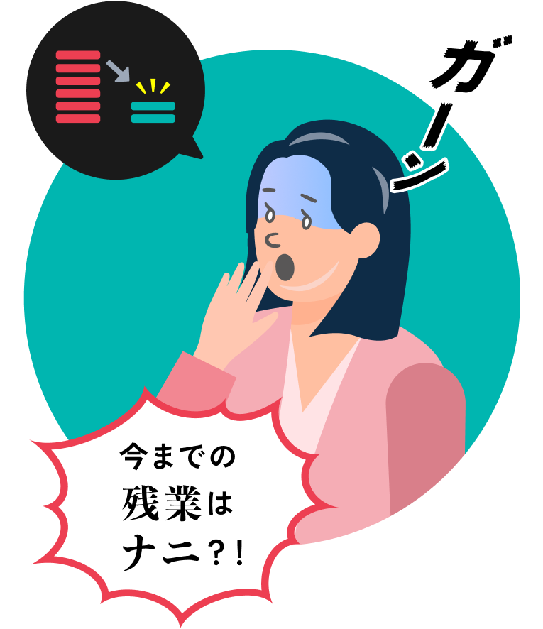 今までの残業はナニ?!